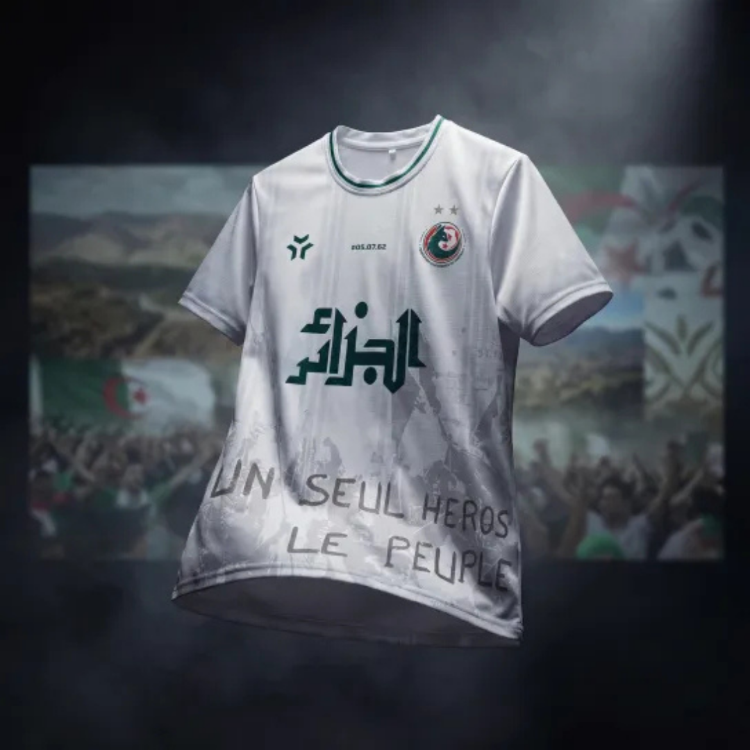 Maillot Algérie #05.07.62 face - Hommage indépendance algérienne World of Concept
